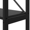vidaXL K&ouml;nyvespolc Fekete t&ouml;lgy 40 x 30 x 155 cm Faanyag