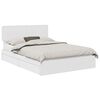 vidaXL T&aacute;rol&oacute;s &Aacute;gy fi&oacute;kkal fejt&aacute;ml&aacute;val Feh&eacute;r 140 x 190 cm Szerelt Fa