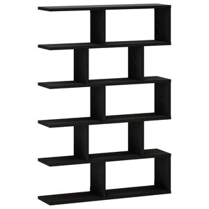 vidaXL Falpolc Fekete T&ouml;lgy 70 x 17 x 101 cm Szerelt Fa