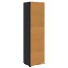 vidaXL Cabinet Fekete t&ouml;lgy 50 x 41 x 185 cm Faanyag