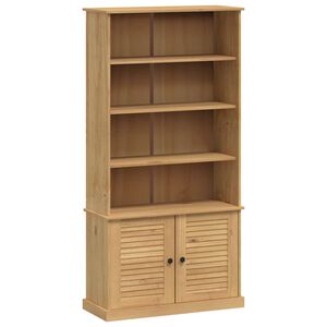 vidaXL VIGO t&ouml;m&ouml;r fenyőfa k&ouml;nyvespolc 85x35x170 cm
