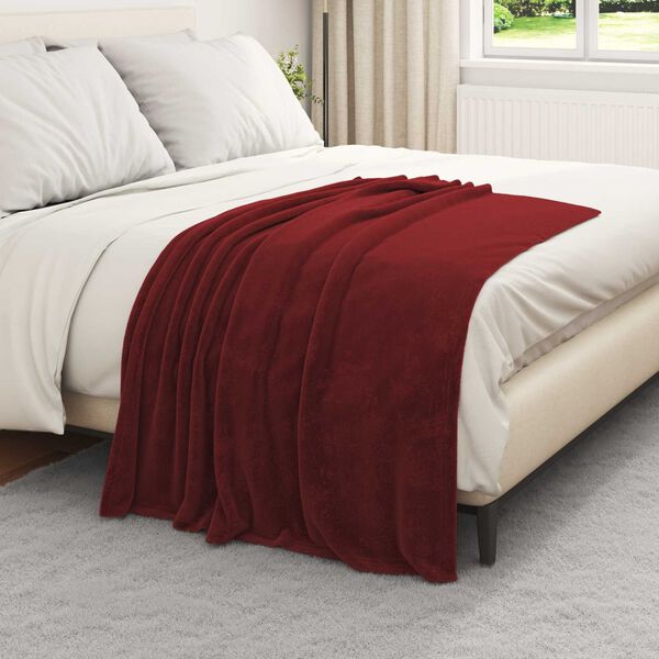vidaXL Takar&oacute;k 6 pcs Bordeaux piros 130 x 150 cm Gyapj&uacute;