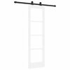 vidaXL Cs&uacute;sz&oacute; ajt&oacute; ORKDAL Feh&eacute;r 61 x 198,5 cm T&ouml;m&ouml;r fenyőfa &eacute;s &uuml;veg