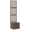 vidaXL Kertifuttat&oacute; vir&aacute;g&aacute;gy&aacute;s Barna 35 x 30 x 135 cm F&eacute;m