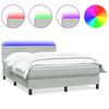 vidaXL vil&aacute;gossz&uuml;rke b&aacute;rsony rug&oacute;s &eacute;s LED-es &aacute;gy matraccal 140x210 cm