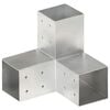 vidaXL Y alak&uacute; horganyzott f&eacute;m oszloptart&oacute; 81 x 81 mm