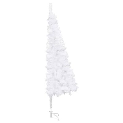 vidaXL fehér PVC megvilágított sarok műkarácsonyfa 240 cm