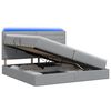 vidaXL LED t&aacute;rol&oacute;s &aacute;gy matraccal Vil&aacute;gossz&uuml;rke 200 x 200 cm Sz&ouml;vet