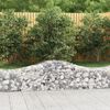 vidaXL 14 db &iacute;ves horganyzott vas gabion kos&aacute;r 200x50x40/60 cm