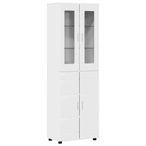 vidaXL Magasfi&uacute; FLORIN Magas F&eacute;nyű Feh&eacute;r 60 x 35 x 182 cm Faanyag