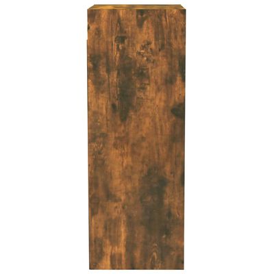 vidaXL füstös tölgyszínű szerelt fa faliszekrény 34,5 x 32,5 x 90 cm