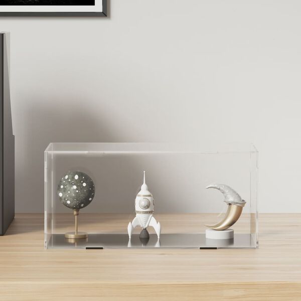 vidaXL átlátszó akril kiállító doboz 24 x 12 x 11 cm