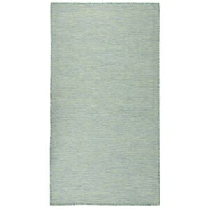 vidaXL t&uuml;rkizk&eacute;k lapos sz&ouml;v&eacute;sű k&uuml;lt&eacute;ri szőnyeg 80 x 150 cm