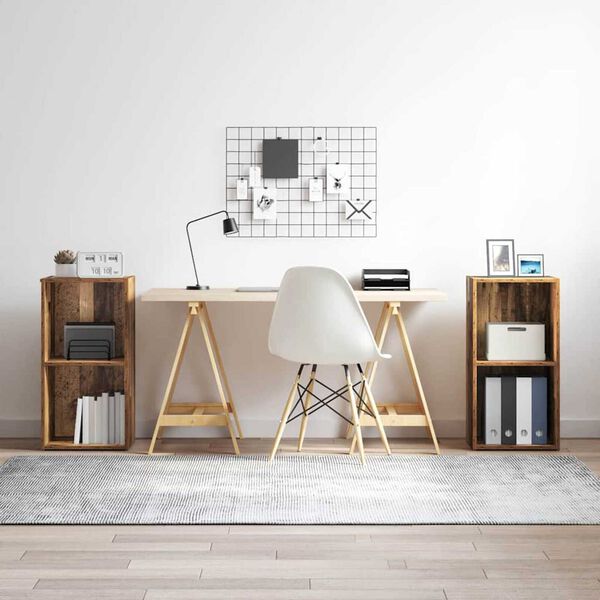 vidaXL TV szekrény garnitúra 2 pcs Öreg fa 72 x 35 x 36,5 cm Faanyag