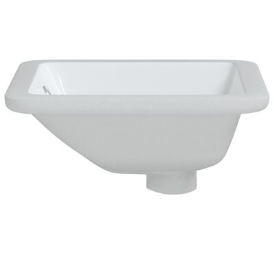 vidaXL fehér négyszögű kerámia fürdőszobai mosdókagyló 30,5x27x14 cm