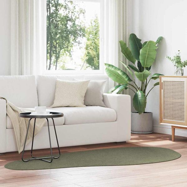 vidaXL Ter&uuml;letszőnyegek HUARTE Erdőz&ouml;ld 100 x 200 cm Poli&eacute;szter