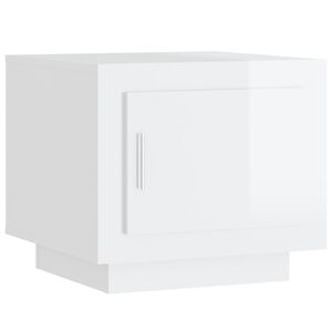 vidaXL magasf&eacute;nyű feh&eacute;r szerelt fa doh&aacute;nyz&oacute;asztal 51x50x45 cm