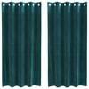 vidaXL S&ouml;t&eacute;t&iacute;tő f&uuml;gg&ouml;ny&ouml;k 2 pcs S&ouml;t&eacute;tz&ouml;ld 140 x 175 cm B&aacute;rsony