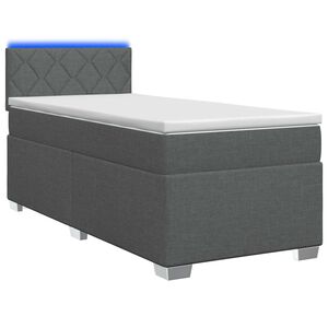vidaXL Boxspring &aacute;gy matraccal &eacute;s LED-del S&ouml;t&eacute;tsz&uuml;rke 80 x 200 cm