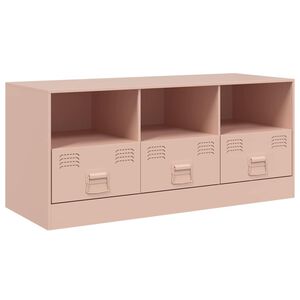 vidaXL r&oacute;zsasz&iacute;n ac&eacute;l TV-szekr&eacute;ny 99 x 39 x 44 cm