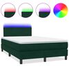 vidaXL s&ouml;t&eacute;tz&ouml;ld b&aacute;rsony rug&oacute;s &eacute;s LED-es &aacute;gy matraccal 120x210 cm