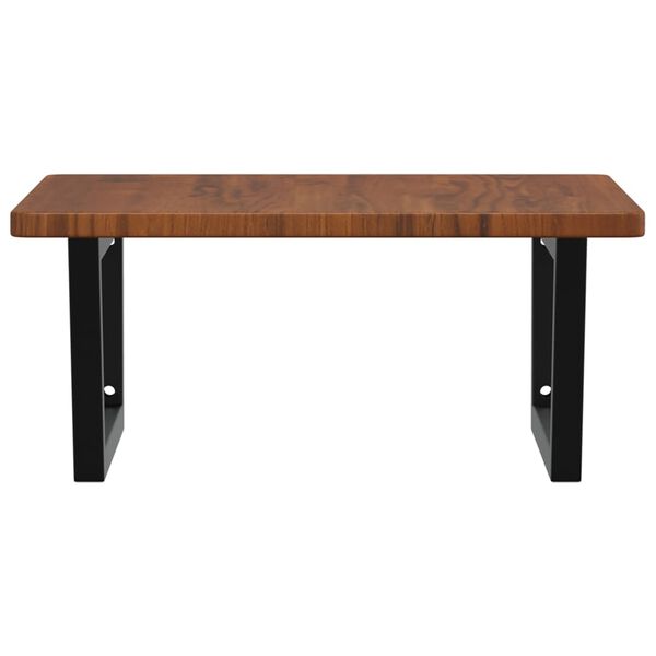 vidaXL ac&eacute;l &eacute;s t&ouml;m&ouml;r t&ouml;lgyfa falra szerelhető mosd&oacute;polc