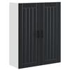 vidaXL Fali Szekr&eacute;ny LUCCA Fekete 80 x 31 x 100 cm Szerelt Fa