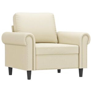 vidaXL kr&eacute;msz&iacute;nű műbőr kanap&eacute;fotel 60 cm