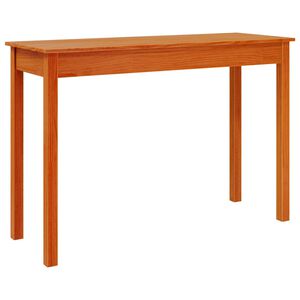 vidaXL viaszbarna t&ouml;m&ouml;r fenyőfa t&aacute;lal&oacute;asztal 110 x 40 x 75 cm