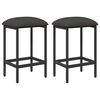 vidaXL B&aacute;rsz&eacute;k 2 pcs S&ouml;t&eacute;tsz&uuml;rke 40 x 32 x 64 cm Szerelt Fa