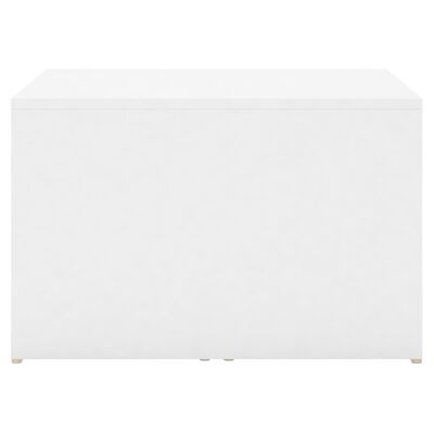vidaXL 3 részes fehér forgácslap dohányzóasztal szett 60 x 60 x 38 cm