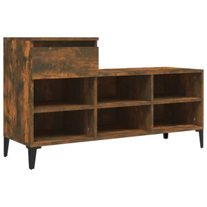 vidaXL f&uuml;st&ouml;s t&ouml;lgy sz&iacute;nű szerelt fa cipősszekr&eacute;ny 102 x 36 x 60 cm