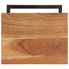 vidaXL 2 db tömör akácfa kisasztal 31,5 x 24,5 x 64,5 cm