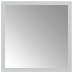 vidaXL LED F&uuml;rdőszoba T&uuml;k&ouml;r t&uuml;k&ouml;rrel &Aacute;tl&aacute;tsz&oacute; 30 x 30 cm edzett &uuml;veg