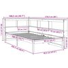 vidaXL tömör fenyőfa könyvespolcos ágy matrac nélkül 90 x 200 cm