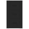 vidaXL fekete szerelt fa t&aacute;lal&oacute;szekr&eacute;ny 40x33x70 cm