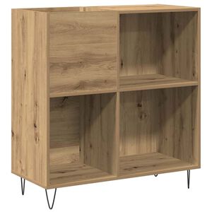 vidaXL Hanglemez szekr&eacute;ny k&eacute;zműves t&ouml;lgy 85 x 38 x 89 cm Szerelt Fa