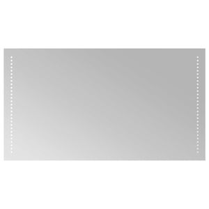 vidaXL LED F&uuml;rdőszoba T&uuml;k&ouml;r &Aacute;tl&aacute;tsz&oacute; 90 x 50 cm edzett &uuml;veg