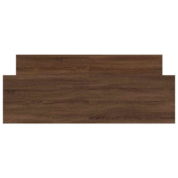 vidaXL barna tölgyszínű ágykeret fej- és lábtámlával 135 x 200 cm