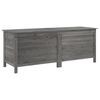 vidaXL antracit t&ouml;m&ouml;r fenyőfa kerti t&aacute;rol&oacute;l&aacute;da 150 x 50 x 56,5 cm