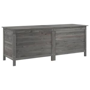 vidaXL antracit t&ouml;m&ouml;r fenyőfa kerti t&aacute;rol&oacute;l&aacute;da 150 x 50 x 56,5 cm