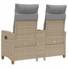 vidaXL D&ouml;nthető pad asztallal Beige &eacute;s Vil&aacute;gossz&uuml;rke 126 x 65 x 112 cm