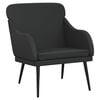 vidaXL fekete műbőr fotel 63 x 76 x 80 cm