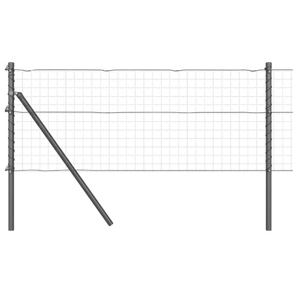 vidaXL Ker&iacute;t&eacute;soszlop 26 pcs Sz&uuml;rke 3,2 x 3,2 x 100 cm