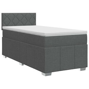 vidaXL Boxspring &aacute;gy matraccal S&ouml;t&eacute;tsz&uuml;rke 90 x 190 cm Sz&ouml;vet