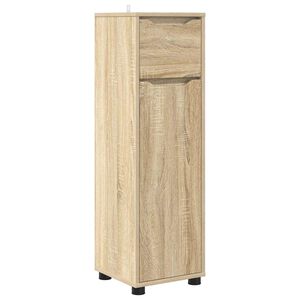 vidaXL F&uuml;rdőszoba Sz&eacute;k&eacute;ny Sonoma t&ouml;lgy 30,5 x 30 x 101 cm Faanyag