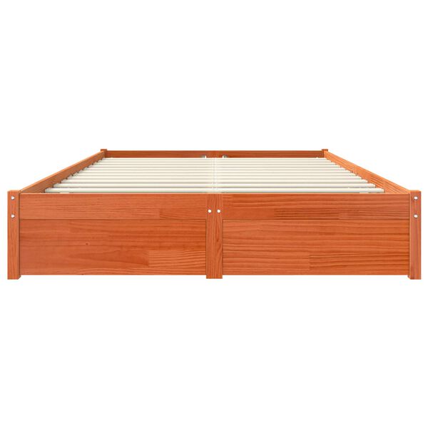 vidaXL &Aacute;gykeret Faggy&uacute; barna 120 x 200 cm T&ouml;m&ouml;r fenyőfa