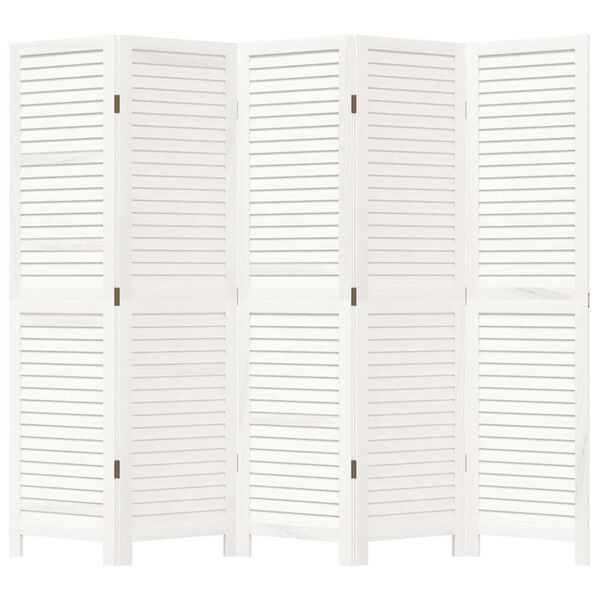 vidaXL 5 paneles feh&eacute;r t&ouml;m&ouml;r cs&aacute;sz&aacute;rfa t&eacute;relv&aacute;laszt&oacute;