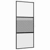 vidaXL &Uuml;vegajt&oacute; 90 x 2 x 205 cm Alum&iacute;nium Fekete