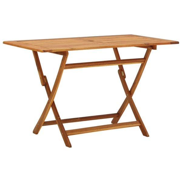 vidaXL 5 r&eacute;szes t&ouml;m&ouml;r ak&aacute;cfa kerti &eacute;tkezőgarnit&uacute;ra